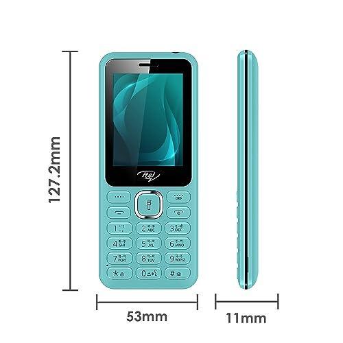 itel it5027 Keypad Mobile Phone with 2.4 inch Display Size |11mm Slim Body| 1200 mAh Battery| King Voice | Light Green - Triveni World