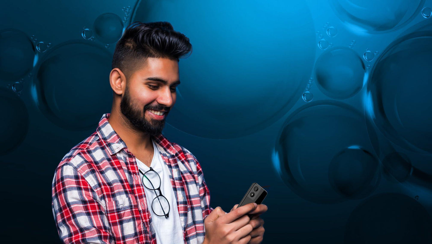 Itel it5262-2.4 inch Big Display with Premium Glass Like Back Design, 2000 mAh Battery, Auto Call Recording and Type C Charger_ Black - Triveni World