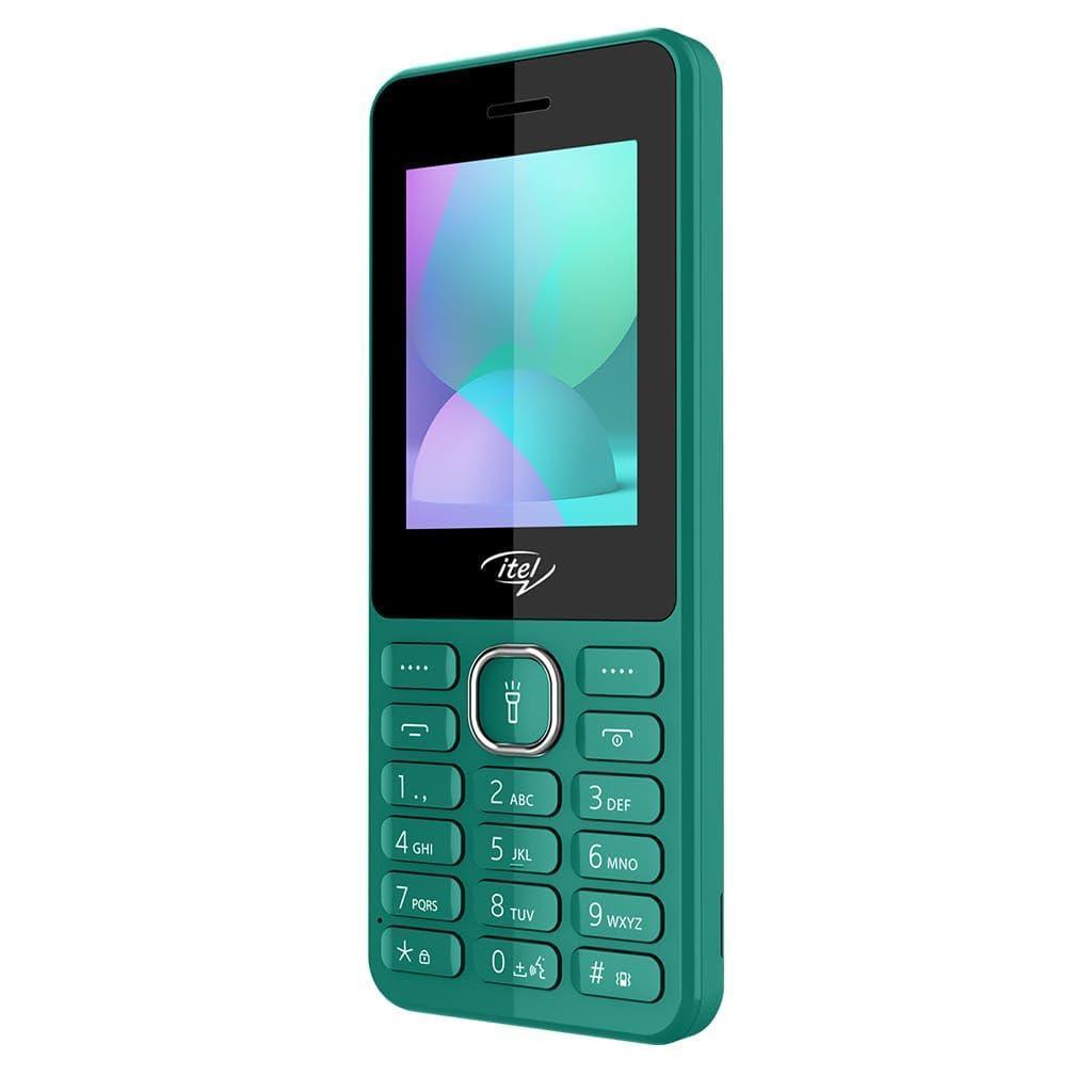 Itel it5262-2.4 inch Big Display with Premium Glass Like Back Design, 2000 mAh Battery, Auto Call Recording and Type C Charger_ Green - Triveni World