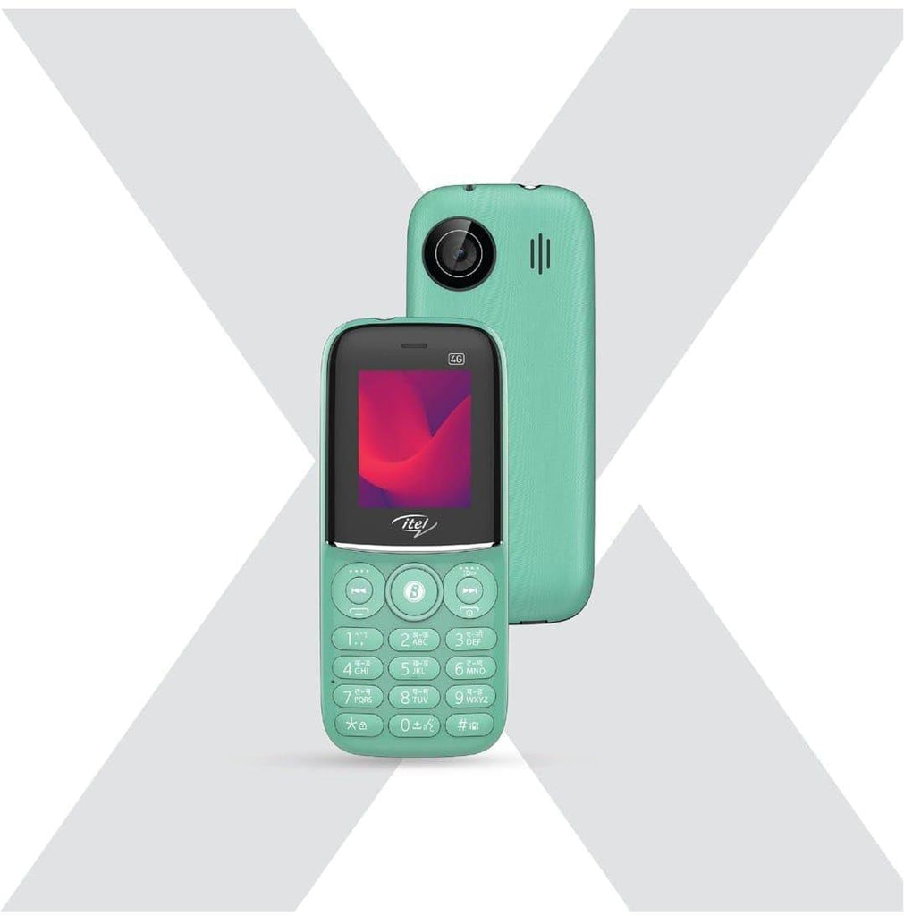Itel MagicX Play 4G, 4G Volte Enabled Basic Keypad Mobile Phone, 48 MB RAM | 128 MB ROM 4.57 cm 1900 mAh Battery (Light Green) - Triveni World