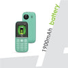 Itel MagicX Play 4G, 4G Volte Enabled Basic Keypad Mobile Phone, 48 MB RAM | 128 MB ROM 4.57 cm 1900 mAh Battery (Light Green) - Triveni World