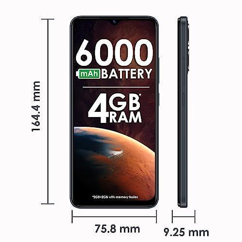 itel P40 (6000mAh Battery with Fast Charging | 2GB RAM + 64GB ROM, Up to 4GB RAM with Memory Fusion | Octa-core Processor | 13MP AI Dual Rear Camera) - Force Black - Triveni World