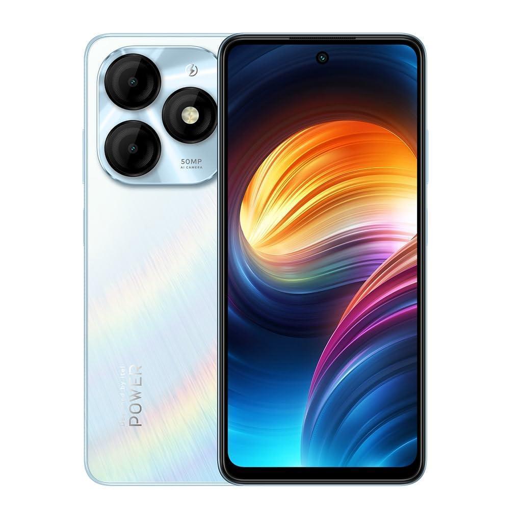 Itel P55 4G | Upto 24GB RAM with Memory Fusion & 128GB ROM| 50MP AI Dual Rear Camera & 8MP Front Camera| 5000mAh Battery with 18W Charger | Dynamic Bar|UFS 2.2| Aurora Blue - Triveni World