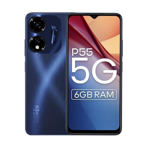 itel P55 5G (6GB RAM, 128GB ROM) Upto 12GB RAM with Memory Fusion | Dimensity 6080 | 50MP AI Dual Rear Camera | 5000mAh Battery | 2 Years Warranty | Galaxy Blue - Triveni World