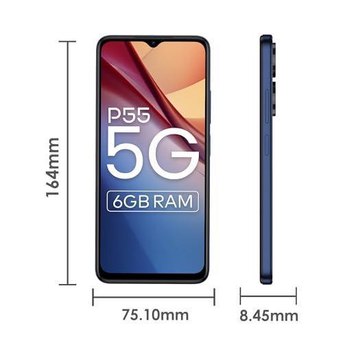 itel P55 5G (6GB RAM, 128GB ROM) Upto 12GB RAM with Memory Fusion | Dimensity 6080 | 50MP AI Dual Rear Camera | 5000mAh Battery | 2 Years Warranty | Mint Green - Triveni World