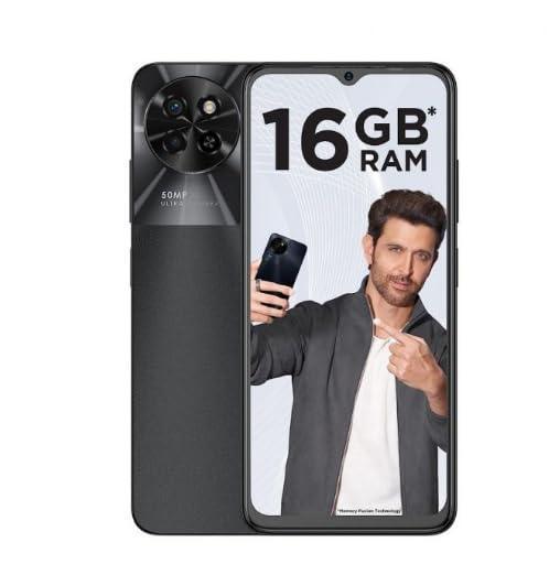 itel S23 4GB RAM + 128GB ROM, Up to 8GB RAM with Memory Fusion | 50MP AI Dual Rear Camera | 5000mAh Battery with Type-C Charging - Starry Black - Triveni World