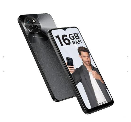 itel S23 4GB RAM + 128GB ROM, Up to 8GB RAM with Memory Fusion | 50MP AI Dual Rear Camera | 5000mAh Battery with Type-C Charging - Starry Black - Triveni World