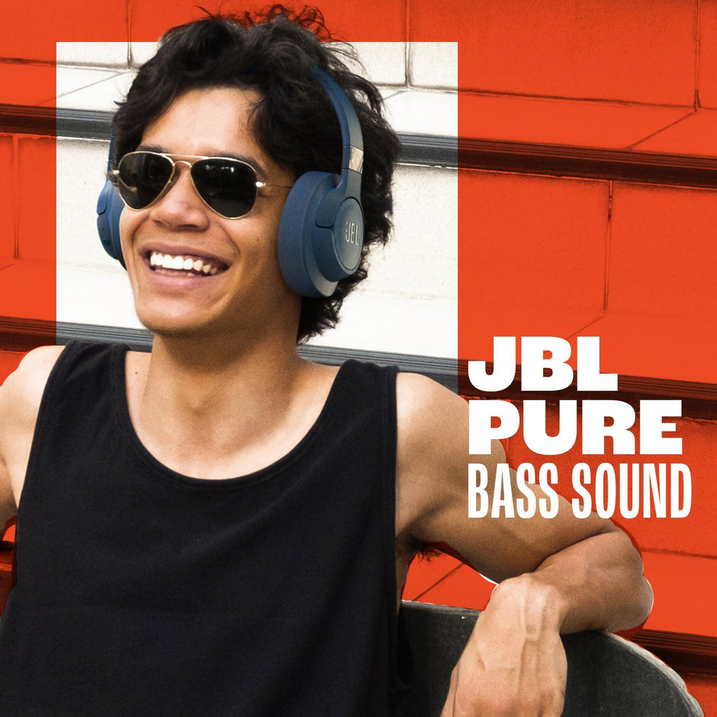 JBL Tune 720BT - Wireless Over-Ear Headphones Pure Bass Sound, Bluetooth 5.3, Up to 76H Battery Life and Speed Charge, Lightweight, Comfortable and Foldable Design (Black) - Triveni World