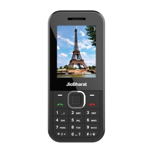 JioBharat B2 4G Keypad Phone with JioTV, JioCinema, JioSaavn, JioPay (UPI), JioChat, JioPhotos Powerful 2000mAh Battery, LED Torch, Digital Camera | Black | Locked for JioNetwork - Triveni World