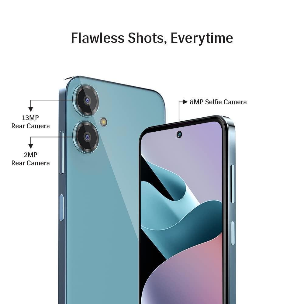 Lava Blaze 2 (6GB RAM, 128GB Storage) - Glass Blue | 18W Fast Charging | 6.5 inch 90Hz Punch Hole Display | Side Fingerprint Sensor | Upto 11GB Expandable RAM | 5000 mAh Battery - Triveni World