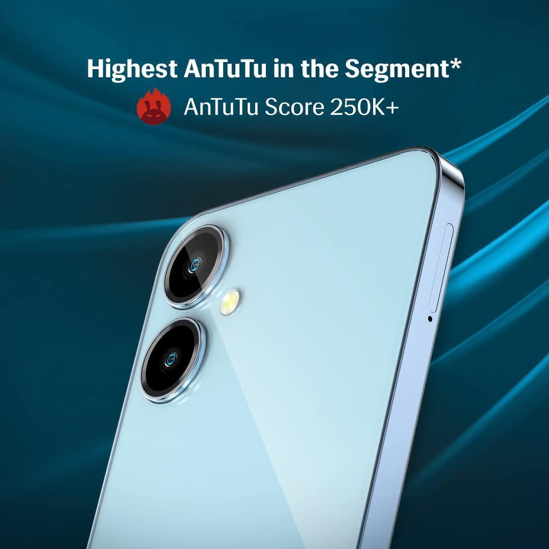 Lava Blaze 2 (6GB RAM, 128GB Storage) - Glass Blue | 18W Fast Charging | 6.5 inch 90Hz Punch Hole Display | Side Fingerprint Sensor | Upto 11GB Expandable RAM | 5000 mAh Battery - Triveni World