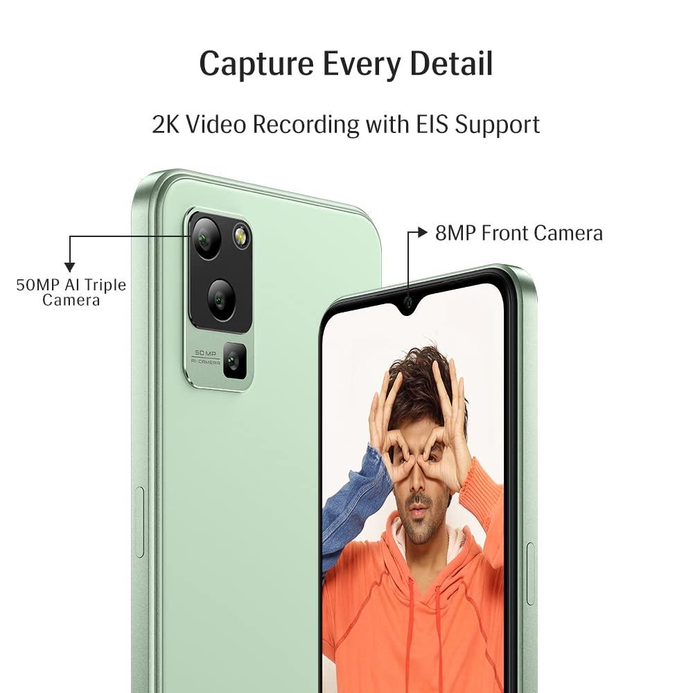 Lava Blaze 5G (Glass Green, 6GB RAM, UFS 2.2 128GB Storage) | 5G Ready | 50MP AI Triple Camera | Upto 11GB Expandable RAM | Charger Included | Clean Android (No Bloatware) - Triveni World