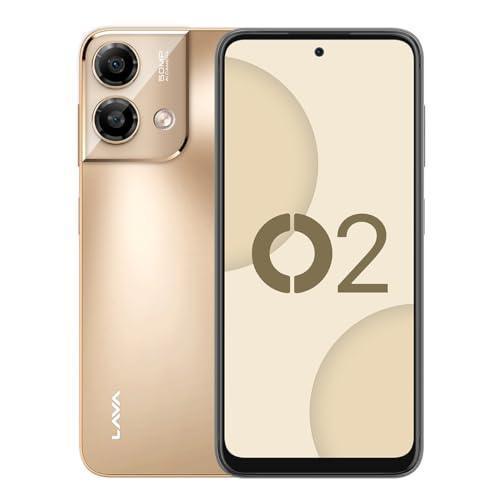 Lava O2 (Royal Gold, 8GB RAM, UFS 2.2 128GB Storage) |AG Glass Back|T616 Octacore Processor|18W Fast Charging|6.5 inch 90Hz Punch Hole Display|50MP AI Dual Camera|Upto 16GB Expandable RAM - Triveni World