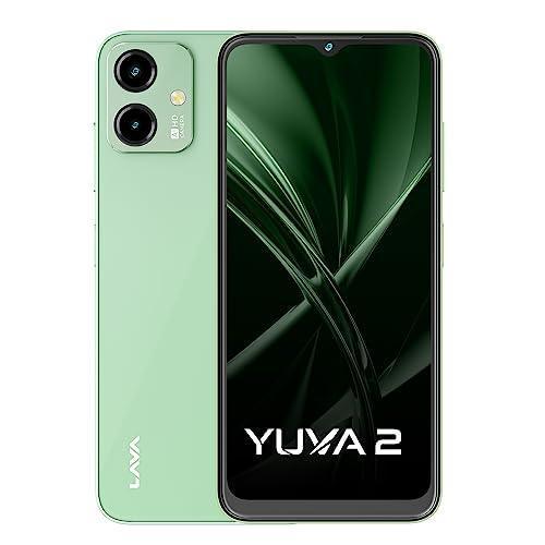 Lava Yuva 2 (3 GB RAM, UFS 2.2 64GB Storage) - Glass Green|Unisoc T606 Octa Core Processor| 90 Hz Refresh Rate|Side Fingerprint Sensor|13MP Dual AI Camera| 5000 mAh Battery| Upto 6GB Expandable RAM - Triveni World