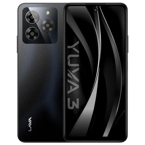 Lava Yuva 3 (Eclipse Black,4+4*GB RAM,UFS 2.2 128GB Storage)|Premium Glossy Back|Octacore Processor|18W Fast Charging|90Hz Punch Hole Display|13MP AI Triple Camera|Side Fingerprint Sensor - Triveni World