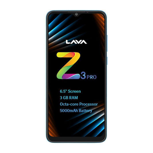 Lava Z3 Pro (3GB RAM, 32GB Storage)- Cyan | High Performance Octa core Processor| Big 5000 mAh Battery | 8MP AI Dual Rear Camera - Triveni World