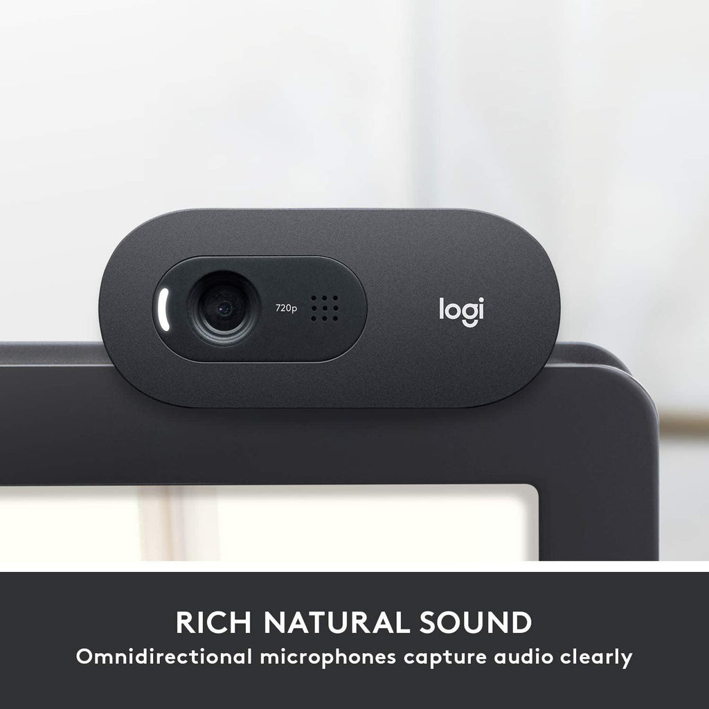 Logitech C505 HD Webcam - 720p HD External USB Camera for Desktop or Laptop with Long-Range Microphone, Compatible with PC or Mac - Triveni World
