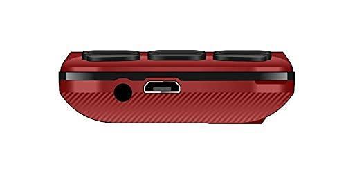 Micromax All-New X416 keypad Mobile with 1.8" Screen|Auto Call Recording | Power Saving Mode| Bright Torch | Expandable Storage Upto 16GB | Wireless FM | Black & Red| - Triveni World