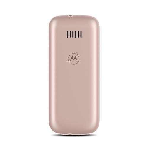 Motorola a10 Dual Sim keypad Mobile with 1750 mAh Battery, Expandable Storage Upto 32GB, Wireless FM with Recording | Rose Gold - Triveni World