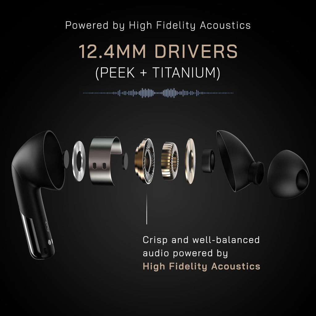 Noise Newly Launched Buds Xero Truly Wireless in-Ear Earbuds with Adaptive Hybrid ANC (Upto 50dB), in-Ear Detection, Sound+ Algorithm, 12.4MM Driver, 50H Playtime, BT v5.3(Chrome Beige) - Triveni World