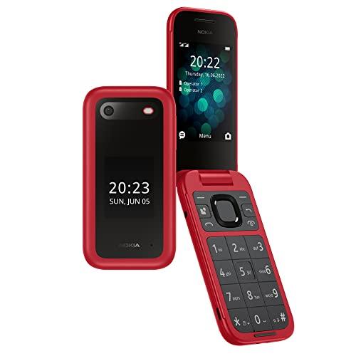 Nokia 2660 Flip 4G Volte keypad Phone with Dual SIM, Dual Screen, inbuilt MP3 Player & Wireless FM Radio | Red - Triveni World