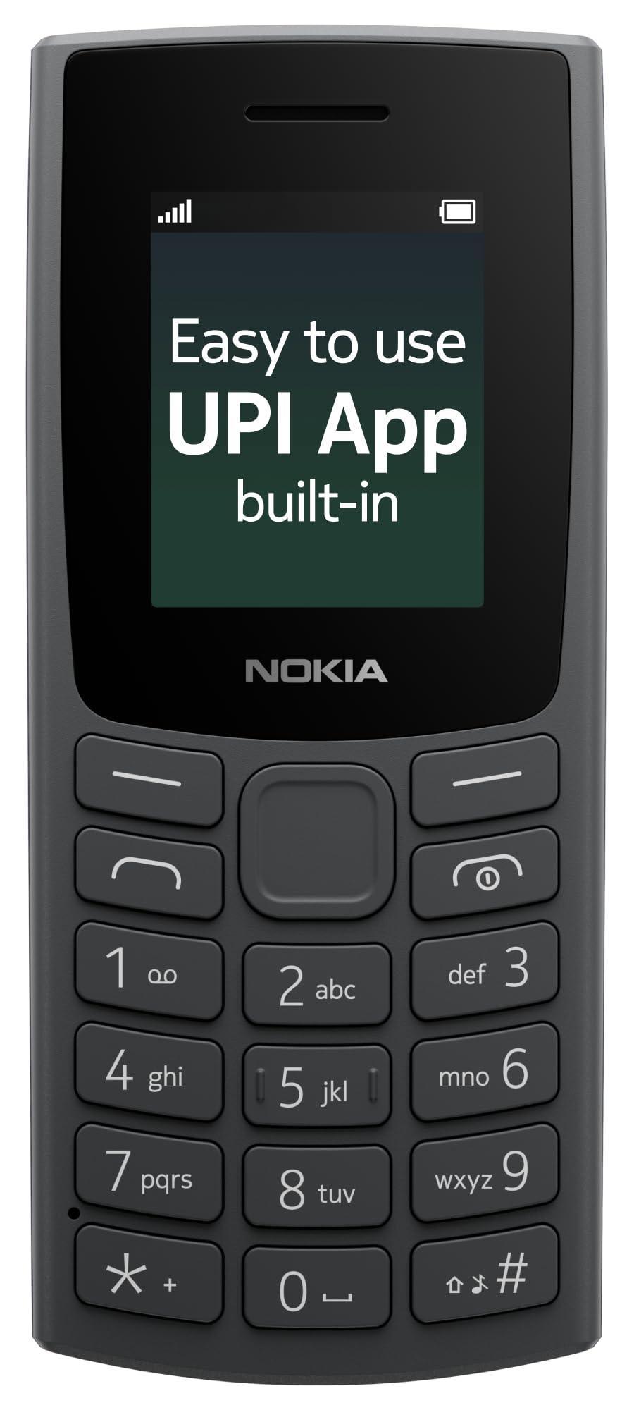 Nokia All-New 105 Single Sim Keypad Phone with Built-in UPI Payments ...