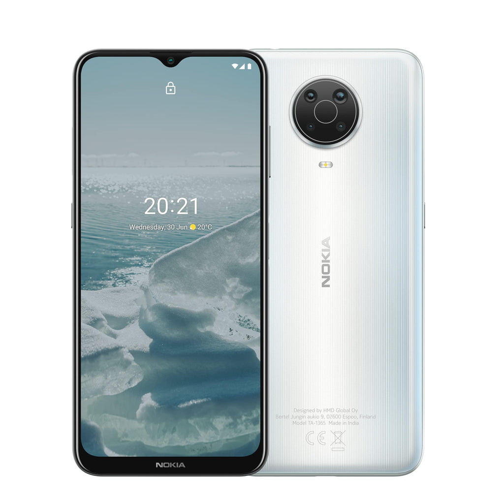 Nokia G20 Smartphone, Dual SIM 4G, 4GB RAM/64GB Storage, 48MP Quad Camera with 6.5” (16.51 cm) Screen | Silver, 4GB+64Gb - Triveni World