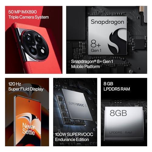 OnePlus 11R 5G (Solar Red, 8GB RAM, 128GB Storage) - Triveni World