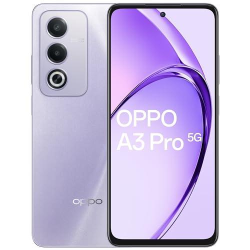 OPPO A3 Pro 5G (Moonlight Purple, 8GB RAM, 256GB Storage)|6.67” HD+ 120Hz Refresh Rate Screen | 45W SUPERVOOC|with No Cost EMI/Additional Exchange Offers - Triveni World