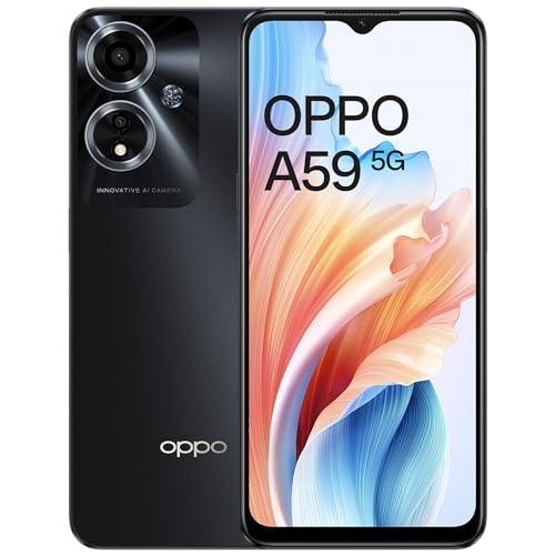 OPPO A59 5G (Starry Black, 6GB RAM, 128GB Storage) | 5000 mAh Battery with 33W SUPERVOOC Charger | 6.56" HD+ 90Hz Display | with No Cost EMI/Additional Exchange Offers - Triveni World