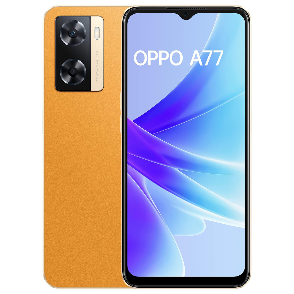 Oppo A77 (Sunset Orange, 4GB RAM, 64 Storage) with No Cost EMI/Additional Exchange Offers - Triveni World
