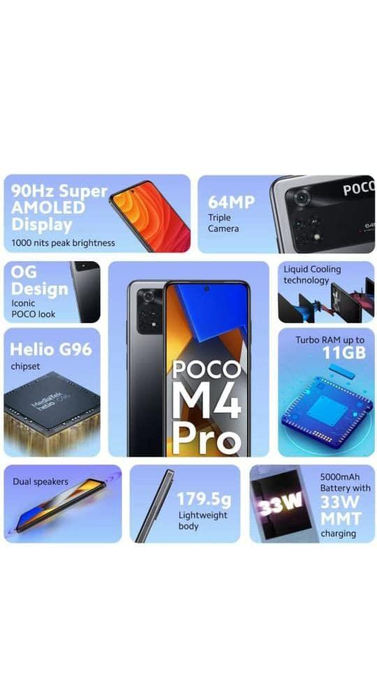 POCO M4 Pro (128 GB) (8 GB RAM) (Power Black) - Triveni World
