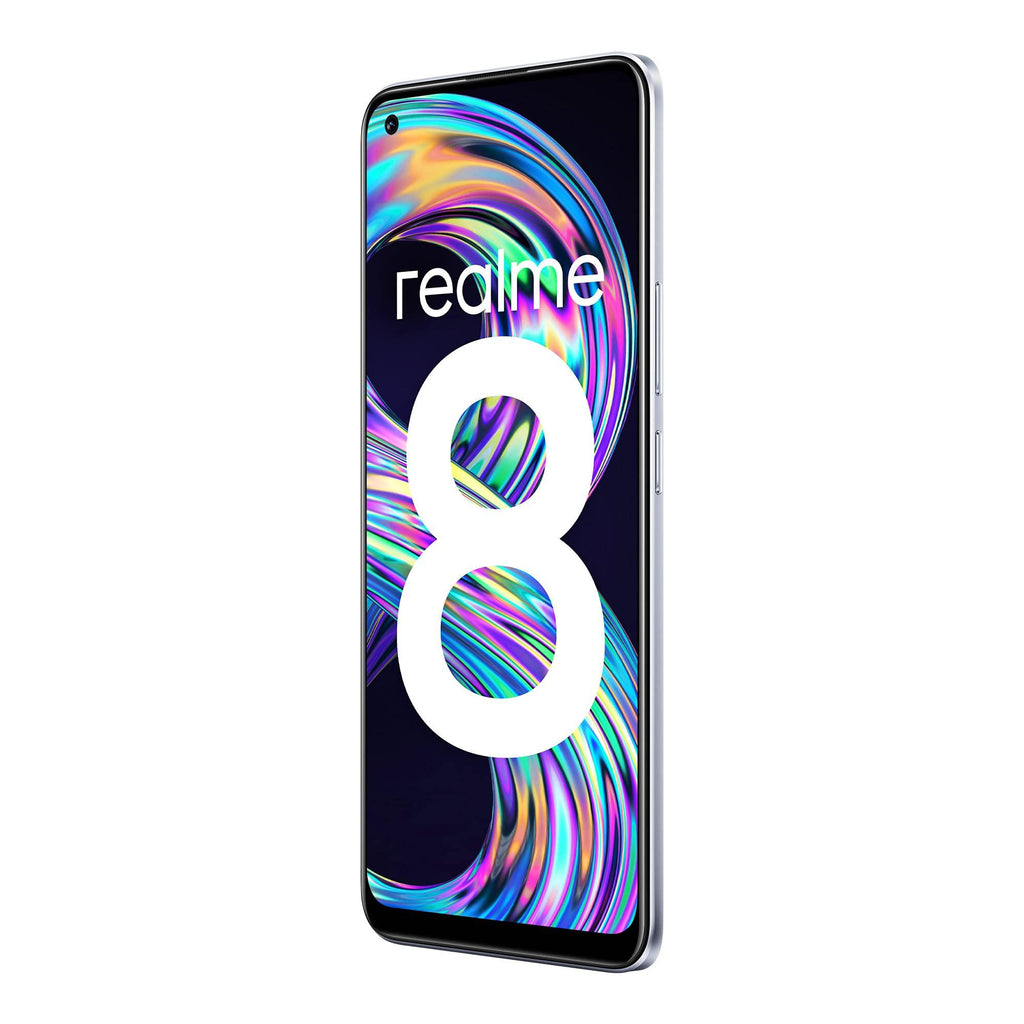 realme 8 (Cyber Silver, 6GB RAM+128GB Storage) with No Cost EMI/Additional Exchange Offers - Triveni World