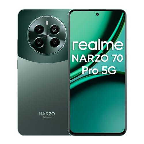 realme NARZO 70 Pro 5G (Glass Green, 8GB RAM,128GB Storage) Dimensity 7050 5G Chipset | Horizon Glass Design | Segment 1st Flagship Sony IMX890 OIS Camera - Triveni World