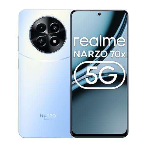 realme NARZO 70x 5G (Ice Blue, 6GB RAM,128GB Storage)|120Hz Ultra Smooth Display|Dimensity 6100+ 6nm 5G|50MP AI Camera|45W Charger in The Box - Triveni World