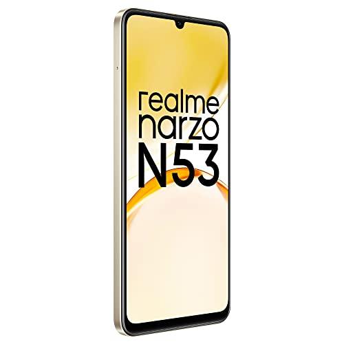 realme narzo N53 (Feather Gold, 8GB+128GB) 33W Segment Fastest Charging | Slimmest Phone in Segment | 90 Hz Smooth Display - Triveni World