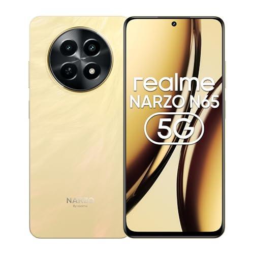realme NARZO N65 5G (Amber Gold 8GB RAM, 128GB Storage) India's 1st D6300 5G Chipset | Ultra Slim Design | 120Hz Eye Comfort Display | 50MP AI Camera| Charger in The Box - Triveni World