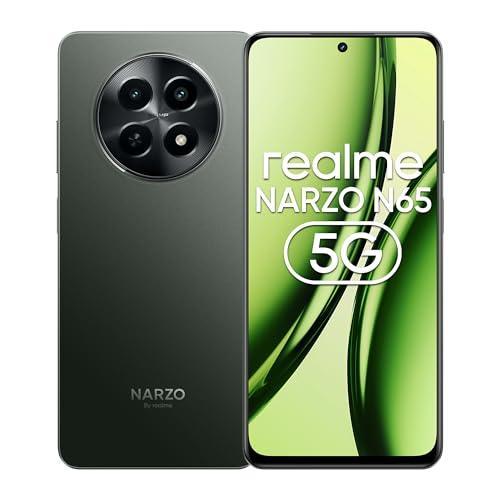 realme NARZO N65 5G (Deep Green 4GB RAM, 128GB Storage) India's 1st D6300 5G Chipset | Ultra Slim 190g Design | 120Hz Eye Comfort Display | 50MP AI Camera| Charger in The Box - Triveni World