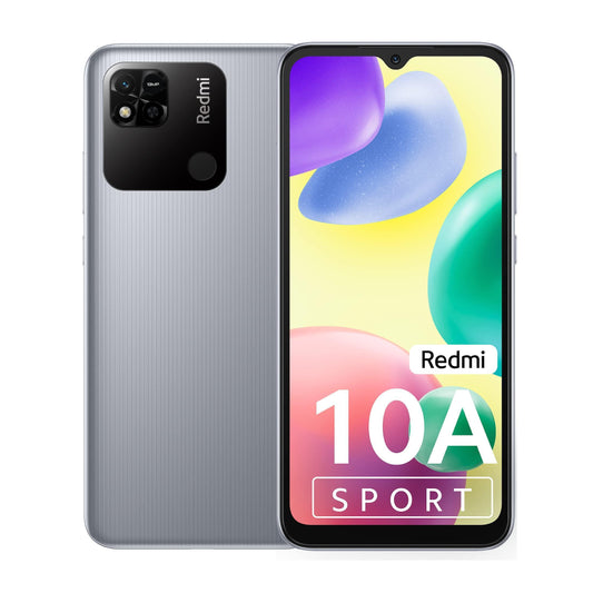 Redmi 10A Sport (Slate Grey, 6GB RAM, 128GB Storage) | 2 Ghz Octa Cor Helio G25 | 5000 mAh Battery | Finger Print Sensor | Upto 8GB RAM with RAM Booster - Triveni World