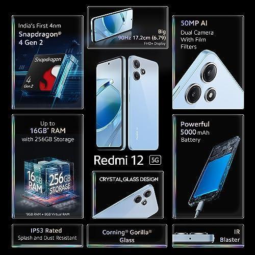 Redmi 12 5G Pastel Blue 4GB RAM 128GB ROM Refurbished – Triveni World