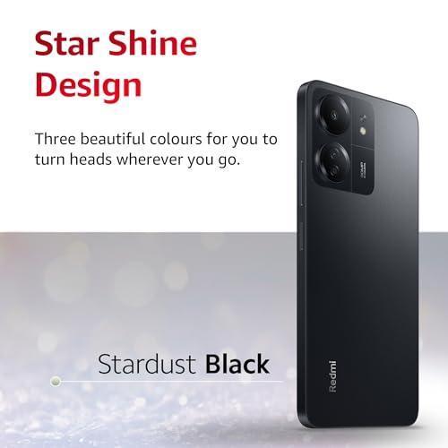 Redmi 13C (Stardust Black, 8GB RAM, 256GB Storage) | Powered by 4G