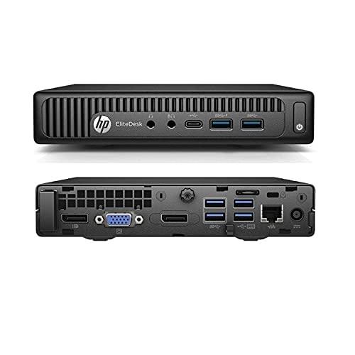 (Refurbished) HP EliteDesk 800 G2 Mini PC (Intel Core i5 6th gen, 8 GB DDR4 RAM, 256 GB SSD, Windows 11, WiFi, MS Office|Intel HD Graphics|USB, Ethernet,DP), Black - Triveni World