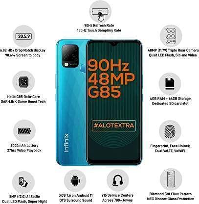 (Refurbished) Infinix Hot 10S (Heart of Ocean, 6GB RAM, 64GB Storage) - Triveni World