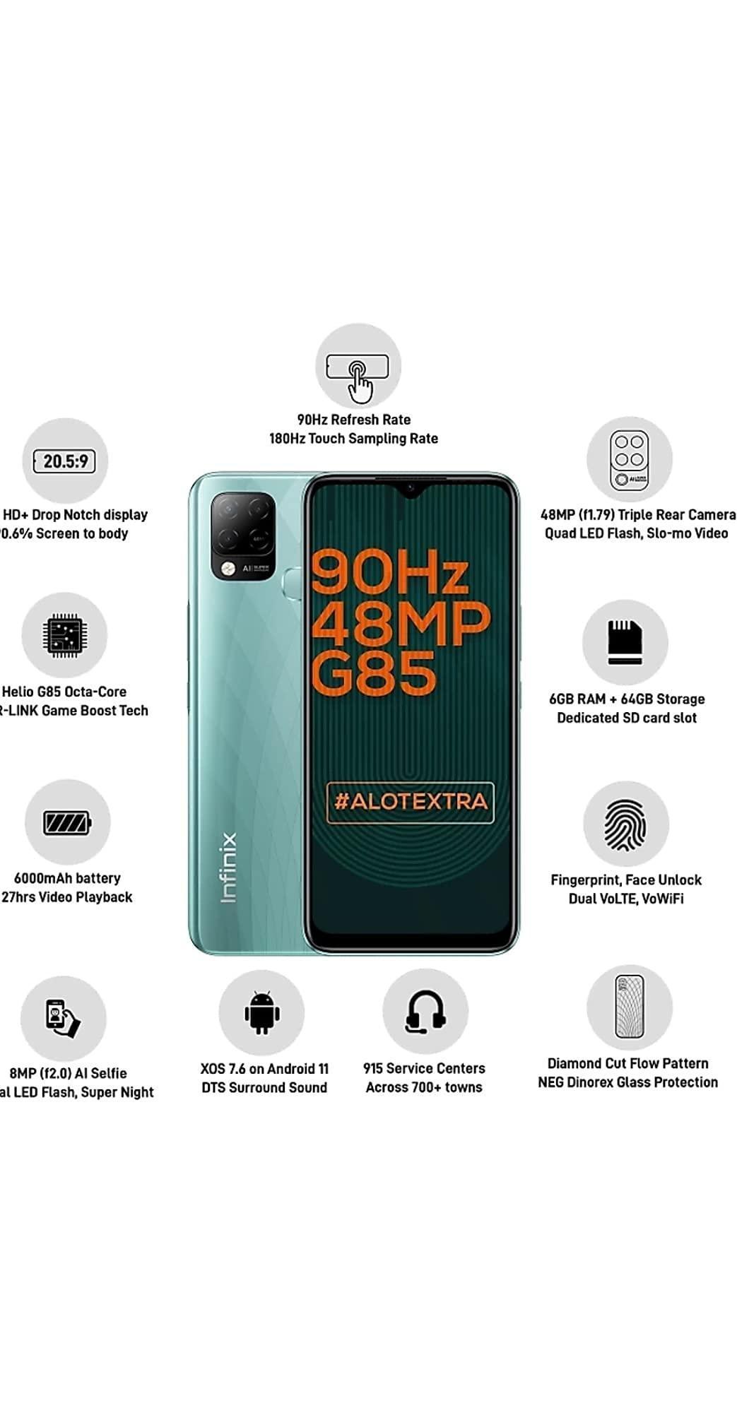 (Refurbished) Infinix Hot 10S Morandi Green 64 GB 6 GB RAM - Triveni World