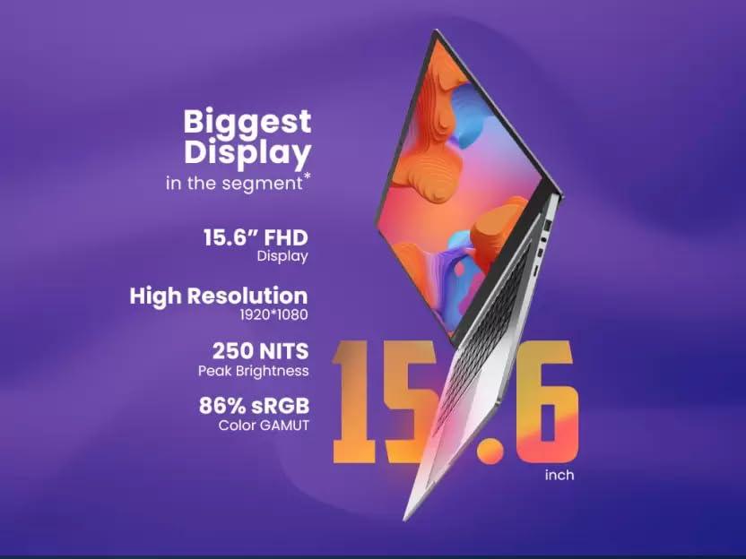(Refurbished) Infinix Y1 Plus Neo Intel Celeron Quad Core 11th Gen - (8 GB/256 GB SSD/Windows 11 Home) XL30 Thin and Light Laptop (39.62 cm, Grey, 1.76 Kg) - Triveni World