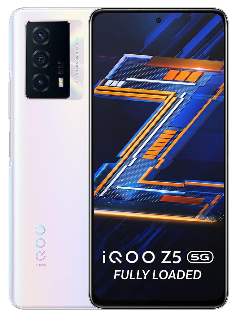 (Refurbished) iQOO Z5 5G (Arctic Dawn, 8GB RAM, 128GB Storage) - Triveni World