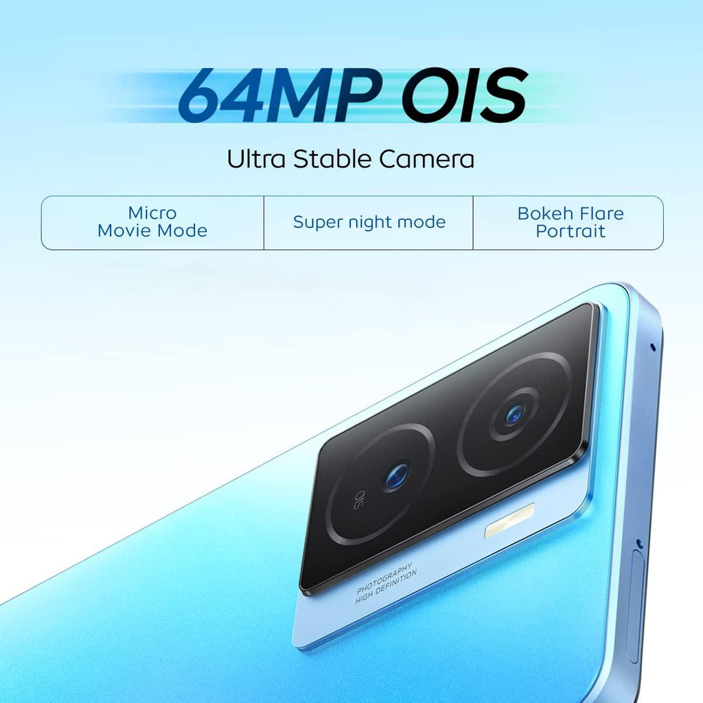 (Refurbished) iQOO Z7s 5G by vivo (Norway Blue, 8GB RAM, 128GB Storage) | Ultra Bright AMOLED Display | Snapdragon 695 5G 6nm Processor | 64 MP OIS Ultra Stable Camera | 44WFlashCharge - Triveni World