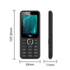 (Refurbished) itel it5027 Keypad Mobile Phone with 2.4 inch Display Size |11mm Slim Body| 1200 mAh Battery| King Voice | Black - Triveni World