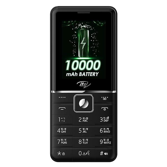 (Refurbished) itel Power 900 Power Bank Mobile Phone,10000 mAh with 7 Months Battery Back up, 10W Charging Support and 2.8 inch Display | Black - Triveni World