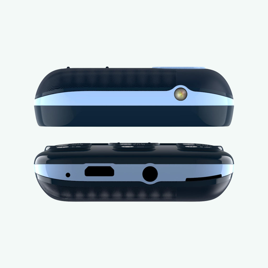 (Refurbished) Lava A3 Vibe Dual Sim Mobile with 1750 mAh Big Battery, 32 GB Expandable Storage and Vibrate Mode Dark Blue - Triveni World